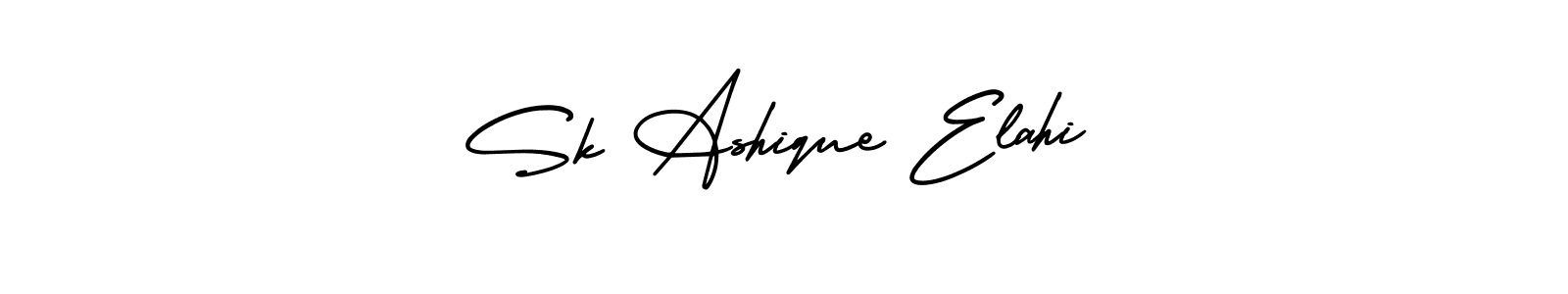 This is the best signature style for the Sk Ashique Elahi name. Also you like these signature font (AmerikaSignatureDemo-Regular). Mix name signature. Sk Ashique Elahi signature style 3 images and pictures png