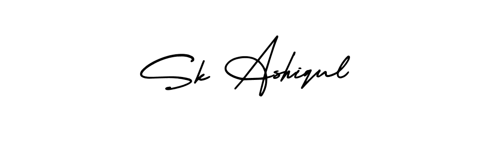 You should practise on your own different ways (AmerikaSignatureDemo-Regular) to write your name (Sk Ashiqul) in signature. don't let someone else do it for you. Sk Ashiqul signature style 3 images and pictures png