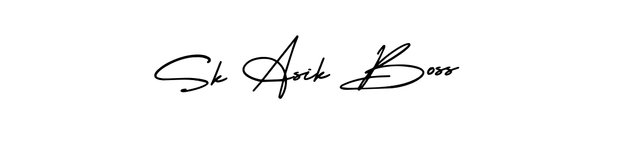 Make a short Sk Asik Boss signature style. Manage your documents anywhere anytime using AmerikaSignatureDemo-Regular. Create and add eSignatures, submit forms, share and send files easily. Sk Asik Boss signature style 3 images and pictures png