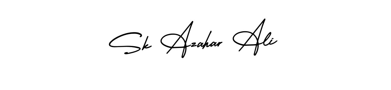 Use a signature maker to create a handwritten signature online. With this signature software, you can design (AmerikaSignatureDemo-Regular) your own signature for name Sk Azahar Ali. Sk Azahar Ali signature style 3 images and pictures png