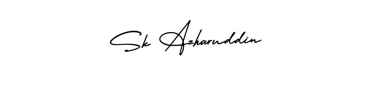 Sk Azharuddin stylish signature style. Best Handwritten Sign (AmerikaSignatureDemo-Regular) for my name. Handwritten Signature Collection Ideas for my name Sk Azharuddin. Sk Azharuddin signature style 3 images and pictures png