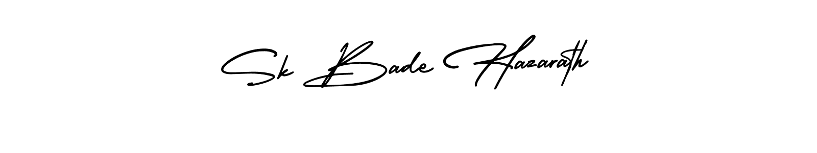 Make a beautiful signature design for name Sk Bade Hazarath. With this signature (AmerikaSignatureDemo-Regular) style, you can create a handwritten signature for free. Sk Bade Hazarath signature style 3 images and pictures png