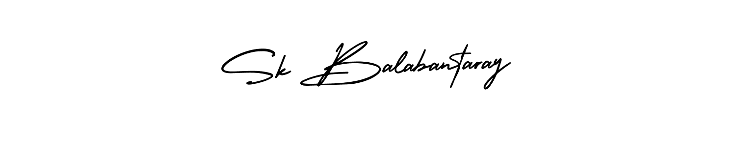 Design your own signature with our free online signature maker. With this signature software, you can create a handwritten (AmerikaSignatureDemo-Regular) signature for name Sk Balabantaray. Sk Balabantaray signature style 3 images and pictures png
