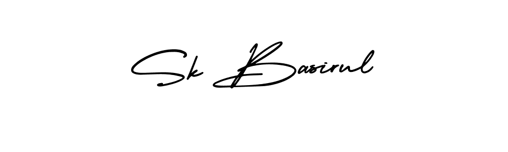 How to make Sk Basirul signature? AmerikaSignatureDemo-Regular is a professional autograph style. Create handwritten signature for Sk Basirul name. Sk Basirul signature style 3 images and pictures png