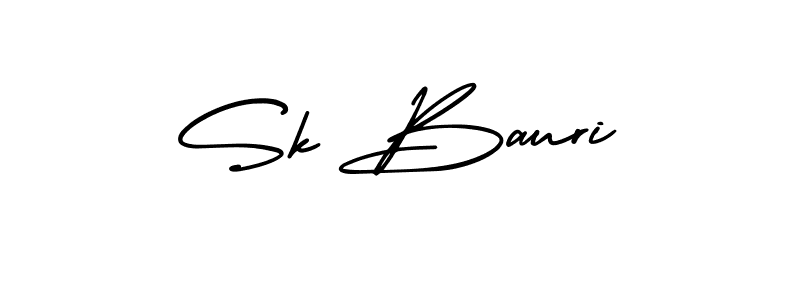 Also You can easily find your signature by using the search form. We will create Sk Bauri name handwritten signature images for you free of cost using AmerikaSignatureDemo-Regular sign style. Sk Bauri signature style 3 images and pictures png