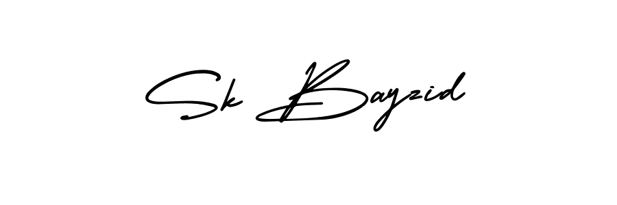 Use a signature maker to create a handwritten signature online. With this signature software, you can design (AmerikaSignatureDemo-Regular) your own signature for name Sk Bayzid. Sk Bayzid signature style 3 images and pictures png