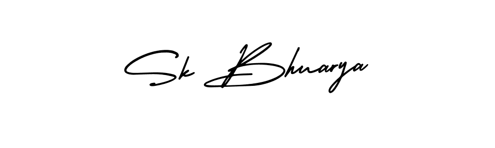 AmerikaSignatureDemo-Regular is a professional signature style that is perfect for those who want to add a touch of class to their signature. It is also a great choice for those who want to make their signature more unique. Get Sk Bhuarya name to fancy signature for free. Sk Bhuarya signature style 3 images and pictures png