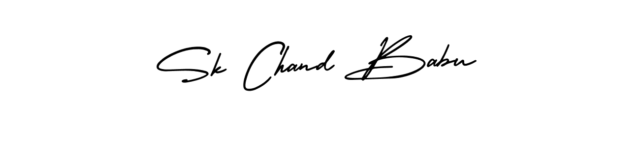 Sk Chand Babu stylish signature style. Best Handwritten Sign (AmerikaSignatureDemo-Regular) for my name. Handwritten Signature Collection Ideas for my name Sk Chand Babu. Sk Chand Babu signature style 3 images and pictures png