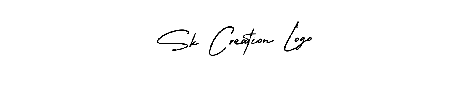 Design your own signature with our free online signature maker. With this signature software, you can create a handwritten (AmerikaSignatureDemo-Regular) signature for name Sk Creation Logo. Sk Creation Logo signature style 3 images and pictures png