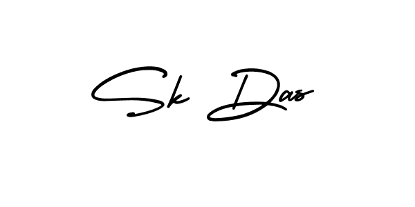 The best way (AmerikaSignatureDemo-Regular) to make a short signature is to pick only two or three words in your name. The name Sk Das include a total of six letters. For converting this name. Sk Das signature style 3 images and pictures png