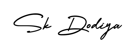 Stand out with a creative autograph for Sk Dodiya. The AmerikaSignatureDemo-Regular styling blends modern aesthetics with classic signature flourishes. Sk Dodiya signature style 3 images and pictures png