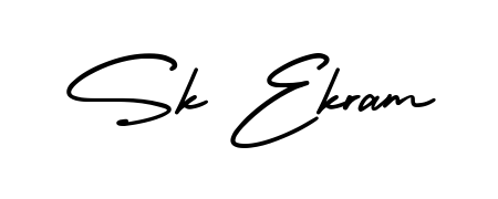 Quickly download Sk Ekram name signature in high-resolution PNG using AmerikaSignatureDemo-Regular style. Ready to insert into PDFs and online applications. Sk Ekram signature style 3 images and pictures png