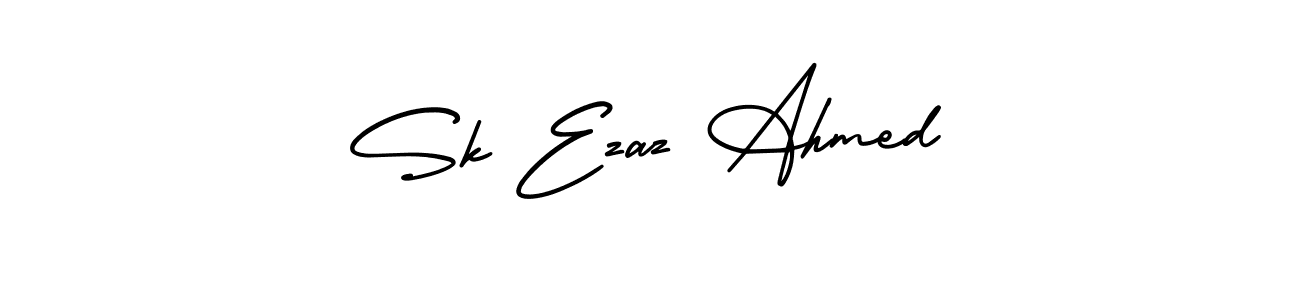 AmerikaSignatureDemo-Regular is a professional signature style that is perfect for those who want to add a touch of class to their signature. It is also a great choice for those who want to make their signature more unique. Get Sk Ezaz Ahmed name to fancy signature for free. Sk Ezaz Ahmed signature style 3 images and pictures png