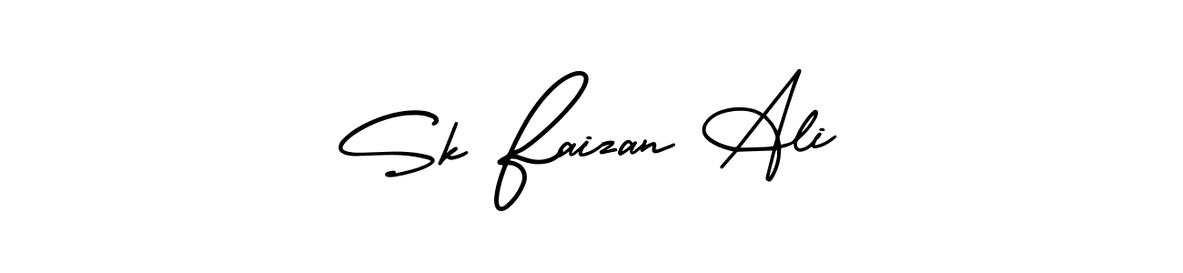 You should practise on your own different ways (AmerikaSignatureDemo-Regular) to write your name (Sk Faizan Ali) in signature. don't let someone else do it for you. Sk Faizan Ali signature style 3 images and pictures png