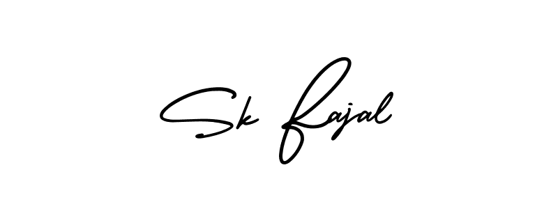 How to make Sk Fajal signature? AmerikaSignatureDemo-Regular is a professional autograph style. Create handwritten signature for Sk Fajal name. Sk Fajal signature style 3 images and pictures png