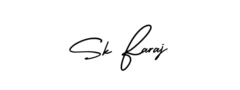 Also You can easily find your signature by using the search form. We will create Sk Faraj name handwritten signature images for you free of cost using AmerikaSignatureDemo-Regular sign style. Sk Faraj signature style 3 images and pictures png