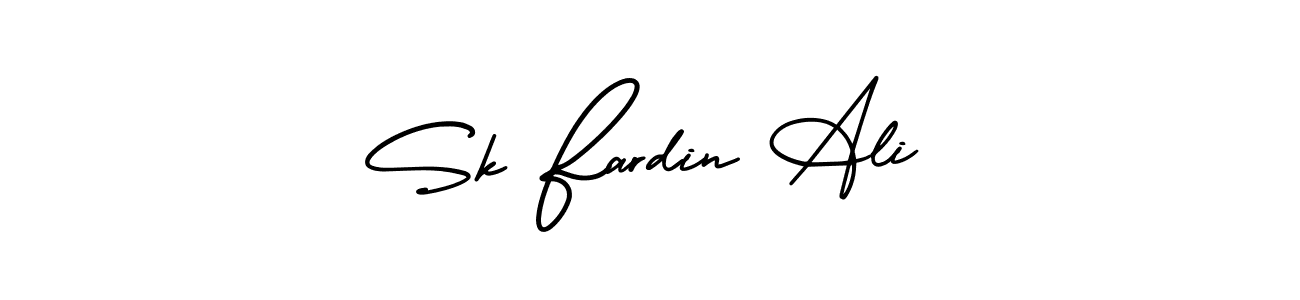 Also You can easily find your signature by using the search form. We will create Sk Fardin Ali name handwritten signature images for you free of cost using AmerikaSignatureDemo-Regular sign style. Sk Fardin Ali signature style 3 images and pictures png