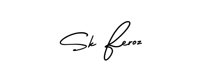 Create a beautiful signature design for name Sk Feroz. With this signature (AmerikaSignatureDemo-Regular) fonts, you can make a handwritten signature for free. Sk Feroz signature style 3 images and pictures png