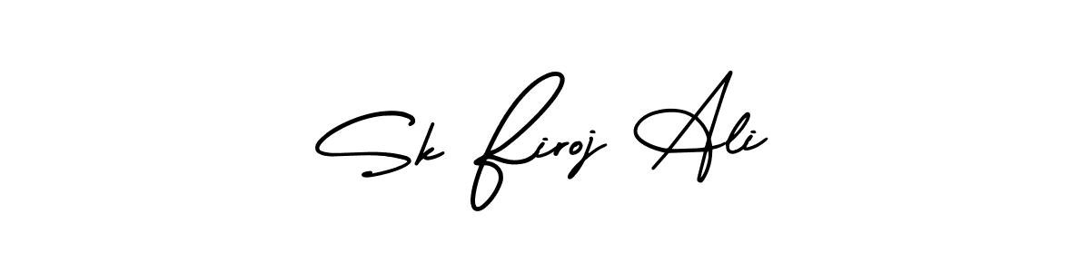 Sk Firoj Ali stylish signature style. Best Handwritten Sign (AmerikaSignatureDemo-Regular) for my name. Handwritten Signature Collection Ideas for my name Sk Firoj Ali. Sk Firoj Ali signature style 3 images and pictures png