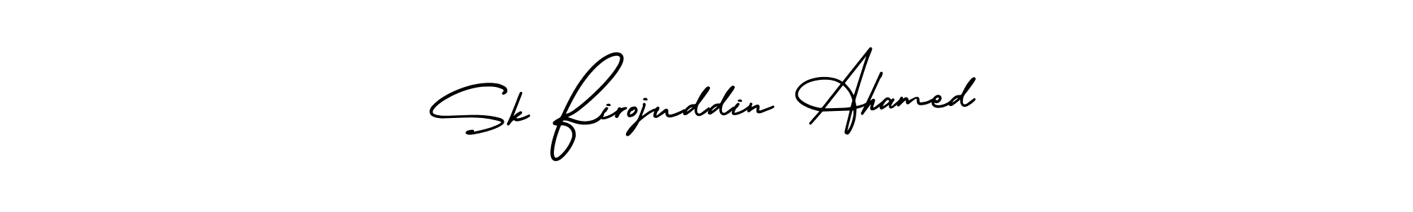 This is the best signature style for the Sk Firojuddin Ahamed name. Also you like these signature font (AmerikaSignatureDemo-Regular). Mix name signature. Sk Firojuddin Ahamed signature style 3 images and pictures png