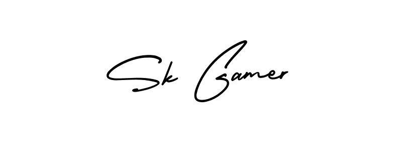 Make a beautiful signature design for name Sk Gamer. With this signature (AmerikaSignatureDemo-Regular) style, you can create a handwritten signature for free. Sk Gamer signature style 3 images and pictures png