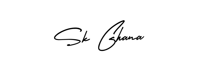 It looks lik you need a new signature style for name Sk Ghana. Design unique handwritten (AmerikaSignatureDemo-Regular) signature with our free signature maker in just a few clicks. Sk Ghana signature style 3 images and pictures png