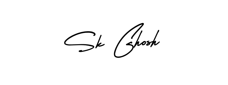 Make a beautiful signature design for name Sk Ghosh. With this signature (AmerikaSignatureDemo-Regular) style, you can create a handwritten signature for free. Sk Ghosh signature style 3 images and pictures png