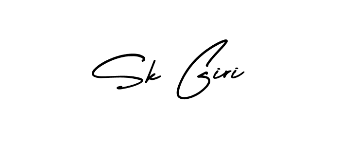 How to Draw Sk Giri signature style? AmerikaSignatureDemo-Regular is a latest design signature styles for name Sk Giri. Sk Giri signature style 3 images and pictures png