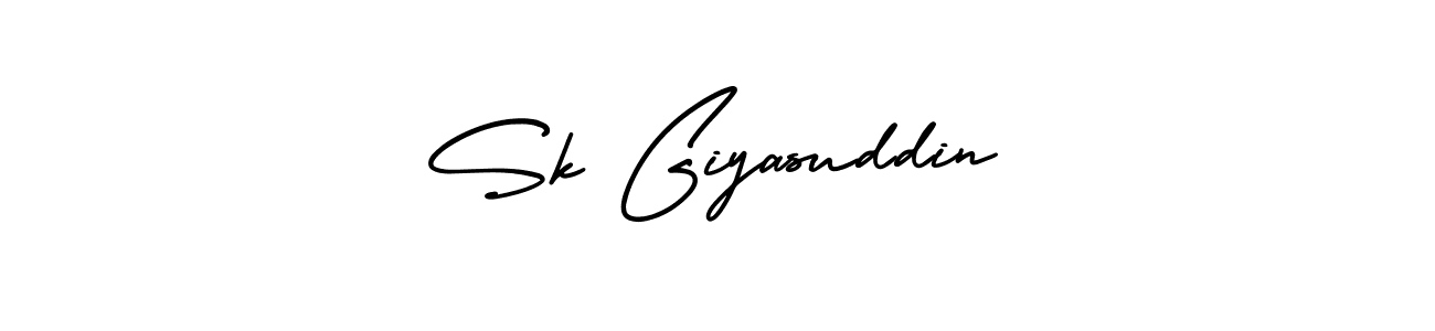 Sk Giyasuddin stylish signature style. Best Handwritten Sign (AmerikaSignatureDemo-Regular) for my name. Handwritten Signature Collection Ideas for my name Sk Giyasuddin. Sk Giyasuddin signature style 3 images and pictures png