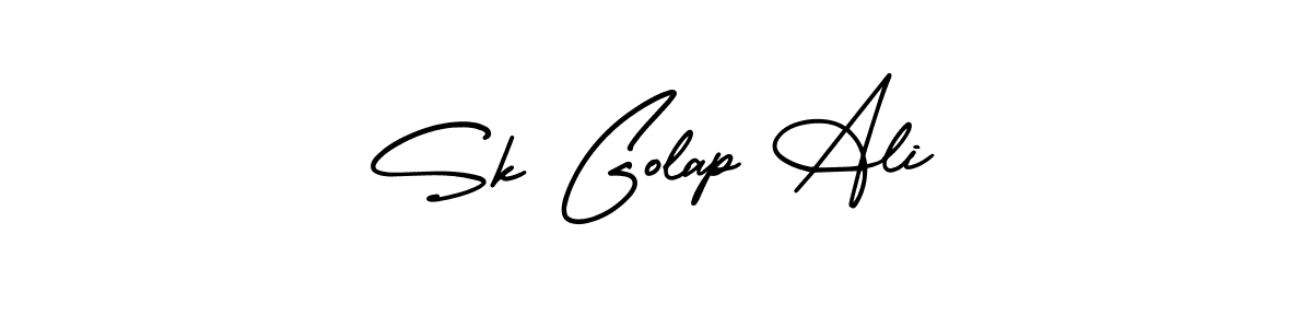 AmerikaSignatureDemo-Regular is a professional signature style that is perfect for those who want to add a touch of class to their signature. It is also a great choice for those who want to make their signature more unique. Get Sk Golap Ali name to fancy signature for free. Sk Golap Ali signature style 3 images and pictures png