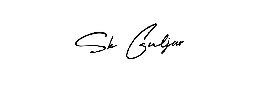 Use a signature maker to create a handwritten signature online. With this signature software, you can design (AmerikaSignatureDemo-Regular) your own signature for name Sk Guljar. Sk Guljar signature style 3 images and pictures png