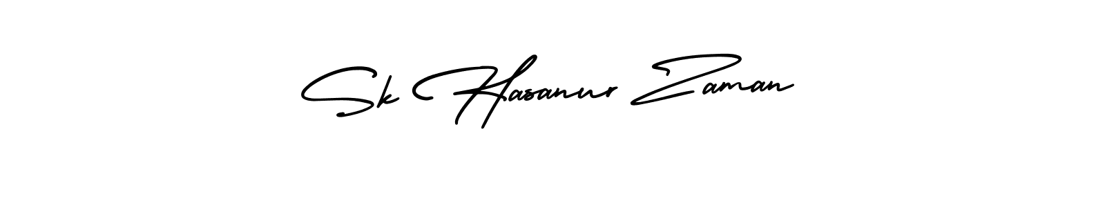 Sk Hasanur Zaman stylish signature style. Best Handwritten Sign (AmerikaSignatureDemo-Regular) for my name. Handwritten Signature Collection Ideas for my name Sk Hasanur Zaman. Sk Hasanur Zaman signature style 3 images and pictures png