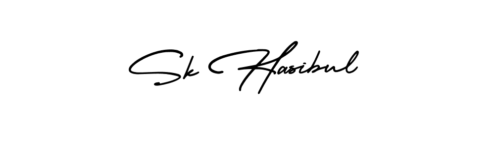 Create a beautiful signature design for name Sk Hasibul. With this signature (AmerikaSignatureDemo-Regular) fonts, you can make a handwritten signature for free. Sk Hasibul signature style 3 images and pictures png