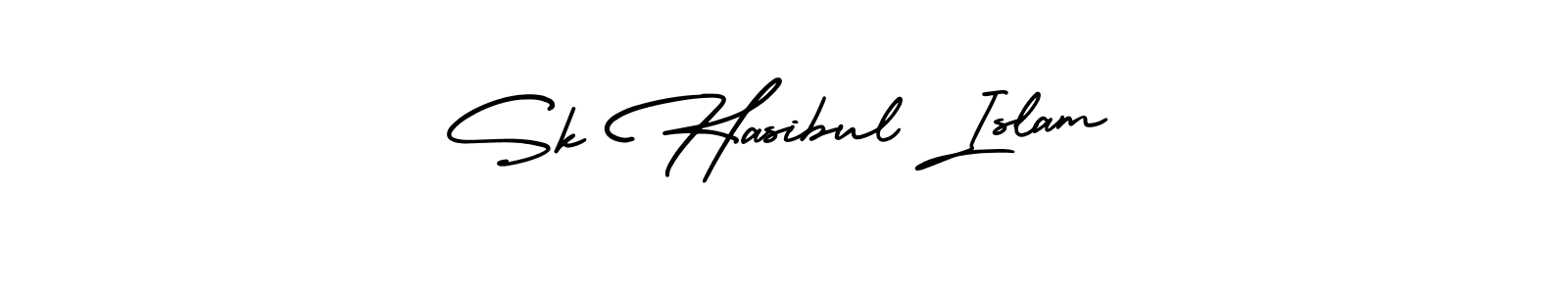 Design your own signature with our free online signature maker. With this signature software, you can create a handwritten (AmerikaSignatureDemo-Regular) signature for name Sk Hasibul Islam. Sk Hasibul Islam signature style 3 images and pictures png