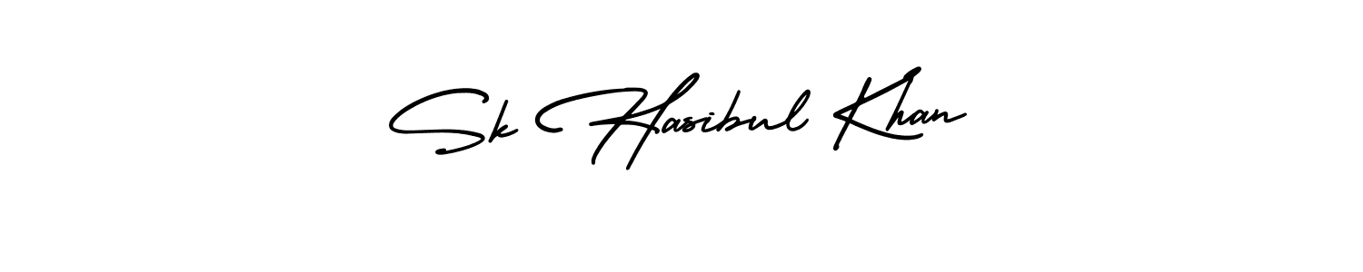 Also You can easily find your signature by using the search form. We will create Sk Hasibul Khan name handwritten signature images for you free of cost using AmerikaSignatureDemo-Regular sign style. Sk Hasibul Khan signature style 3 images and pictures png