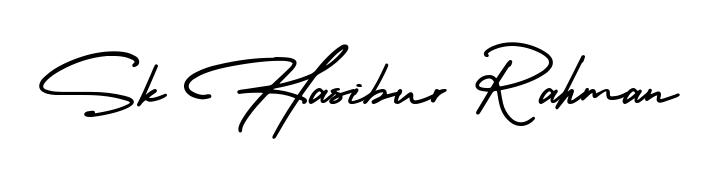Get inspired by this graceful AmerikaSignatureDemo-Regular signature style for name Sk Hasibur Rahman. Smooth loops and balanced proportions for everyday use. Sk Hasibur Rahman signature style 3 images and pictures png