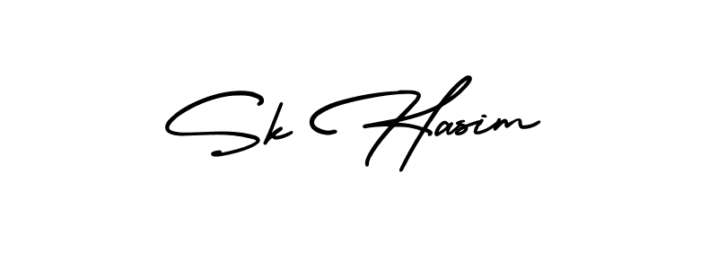How to make Sk Hasim signature? AmerikaSignatureDemo-Regular is a professional autograph style. Create handwritten signature for Sk Hasim name. Sk Hasim signature style 3 images and pictures png
