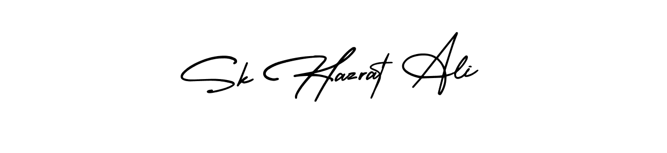 Make a beautiful signature design for name Sk Hazrat Ali. With this signature (AmerikaSignatureDemo-Regular) style, you can create a handwritten signature for free. Sk Hazrat Ali signature style 3 images and pictures png