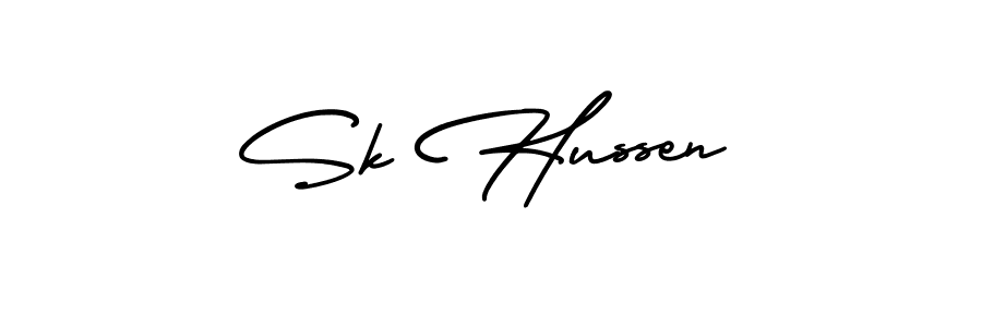 Also You can easily find your signature by using the search form. We will create Sk Hussen name handwritten signature images for you free of cost using AmerikaSignatureDemo-Regular sign style. Sk Hussen signature style 3 images and pictures png