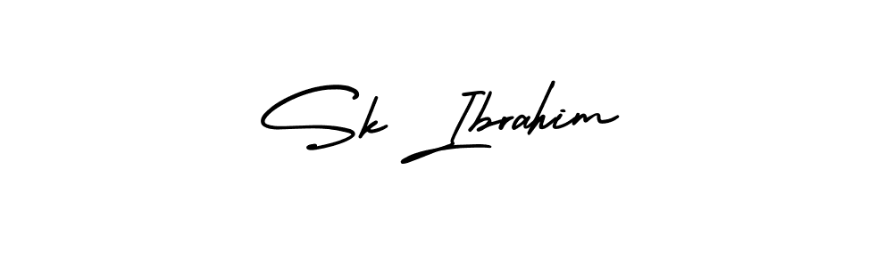 How to make Sk Ibrahim signature? AmerikaSignatureDemo-Regular is a professional autograph style. Create handwritten signature for Sk Ibrahim name. Sk Ibrahim signature style 3 images and pictures png