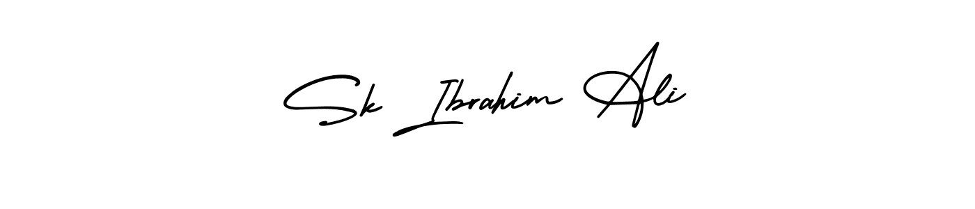 You should practise on your own different ways (AmerikaSignatureDemo-Regular) to write your name (Sk Ibrahim Ali) in signature. don't let someone else do it for you. Sk Ibrahim Ali signature style 3 images and pictures png