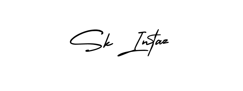 AmerikaSignatureDemo-Regular is a professional signature style that is perfect for those who want to add a touch of class to their signature. It is also a great choice for those who want to make their signature more unique. Get Sk Intaz name to fancy signature for free. Sk Intaz signature style 3 images and pictures png