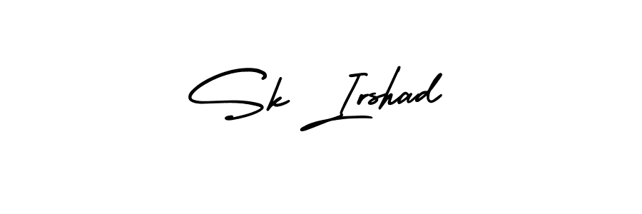 How to Draw Sk Irshad signature style? AmerikaSignatureDemo-Regular is a latest design signature styles for name Sk Irshad. Sk Irshad signature style 3 images and pictures png