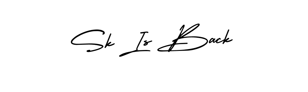 AmerikaSignatureDemo-Regular is a professional signature style that is perfect for those who want to add a touch of class to their signature. It is also a great choice for those who want to make their signature more unique. Get Sk Is Back name to fancy signature for free. Sk Is Back signature style 3 images and pictures png