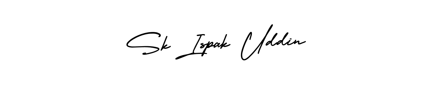 Similarly AmerikaSignatureDemo-Regular is the best handwritten signature design. Signature creator online .You can use it as an online autograph creator for name Sk Ispak Uddin. Sk Ispak Uddin signature style 3 images and pictures png