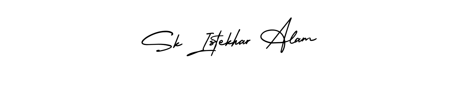 Make a beautiful signature design for name Sk Istekhar Alam. With this signature (AmerikaSignatureDemo-Regular) style, you can create a handwritten signature for free. Sk Istekhar Alam signature style 3 images and pictures png