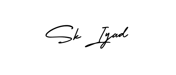 It looks lik you need a new signature style for name Sk Iyad. Design unique handwritten (AmerikaSignatureDemo-Regular) signature with our free signature maker in just a few clicks. Sk Iyad signature style 3 images and pictures png