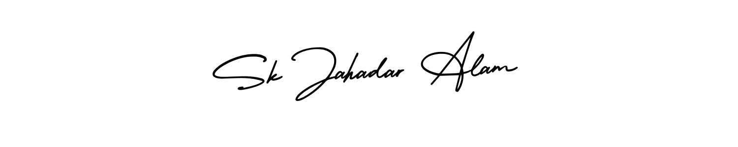 if you are searching for the best signature style for your name Sk Jahadar Alam. so please give up your signature search. here we have designed multiple signature styles  using AmerikaSignatureDemo-Regular. Sk Jahadar Alam signature style 3 images and pictures png