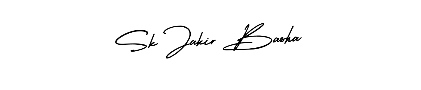 It looks lik you need a new signature style for name Sk Jakir Basha. Design unique handwritten (AmerikaSignatureDemo-Regular) signature with our free signature maker in just a few clicks. Sk Jakir Basha signature style 3 images and pictures png