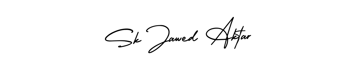 Make a beautiful signature design for name Sk Jawed Aktar. With this signature (AmerikaSignatureDemo-Regular) style, you can create a handwritten signature for free. Sk Jawed Aktar signature style 3 images and pictures png